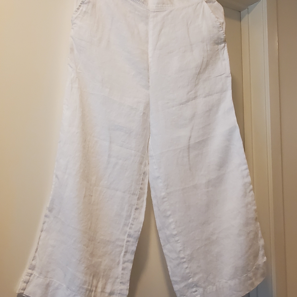 Cloth & Stone White Cropped Pants